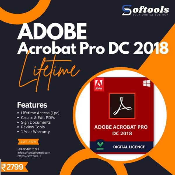 Adobe Acrobat Pro DC 2018 Lifetime (window)